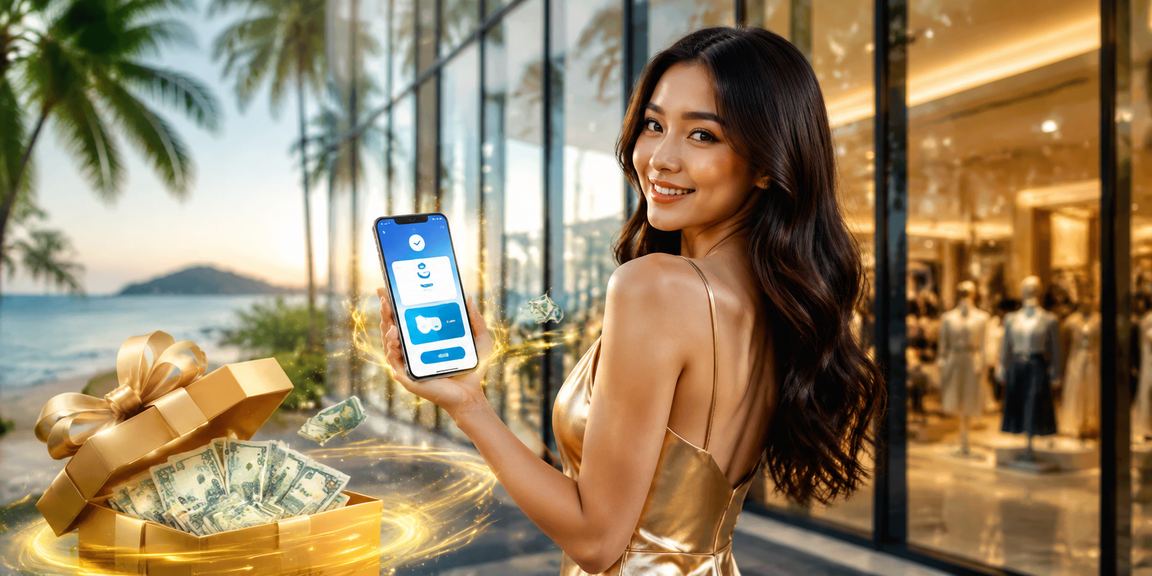 Log masuk platform 384 melalui telefon mudah alih di Langkawi